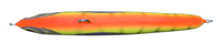 Image 3 of 30g Chartreuse, Light Gray Tiger Stripes, Orange Belly Floating Stick Bait