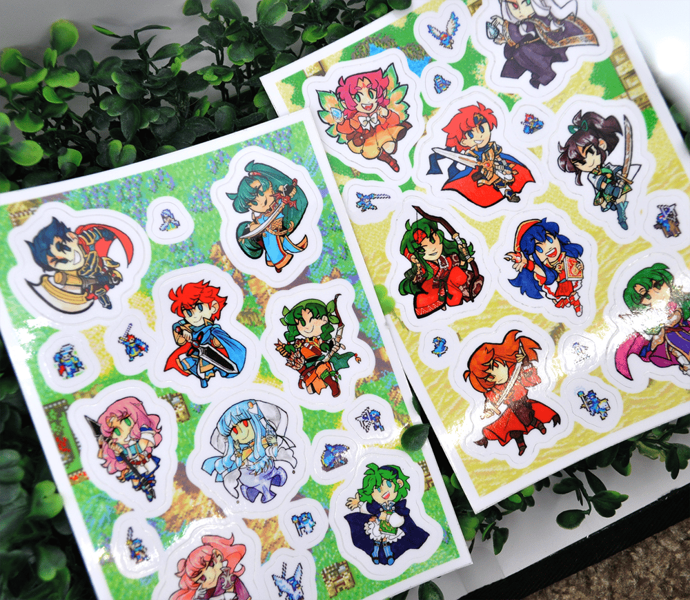 Image of Blazing and Binding Sword Sticker Sheets
