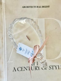 Image 3 of German Crystal Swan Inspired by Altar’d  State Sanctuary Eau de Parfum Wooden Wick Soy Candle 