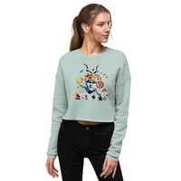 Image 8 of She Dwells in the Garden of Earthy Delights - Fleece Crop Sweatshirt