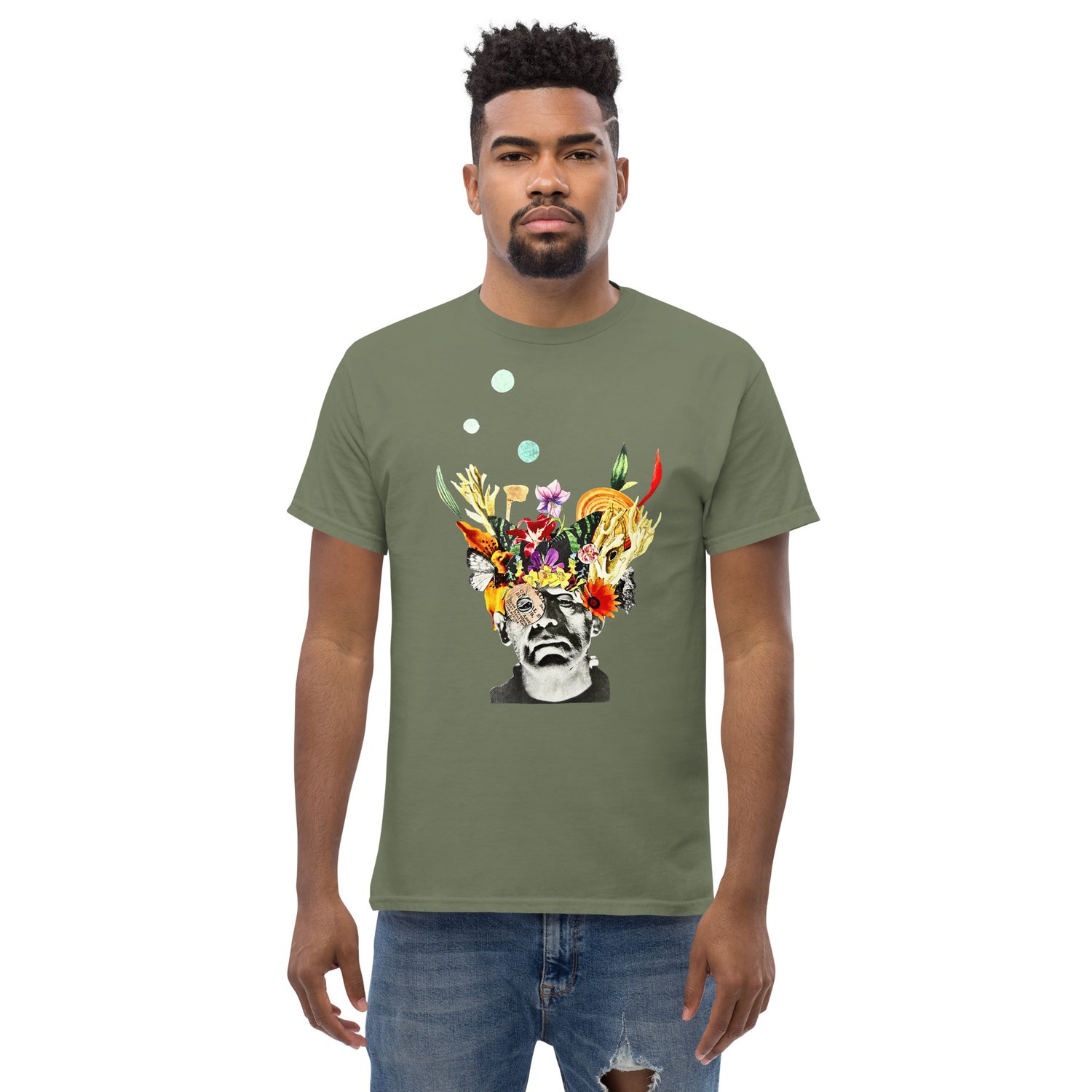 Image of Frankenflower - 100% Cotton Classic Fit Tee - Unisex