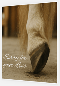 Image 1 of Horse Hoof (cards & envelopes) min order 50 cards