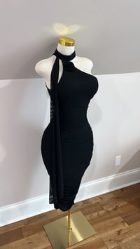 Image 3 of Evelyn ruched midi dress