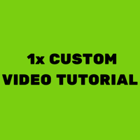 One Personalised Video Tutorial (USD)
