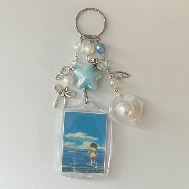 chihiro 'spirited away' photo keychain