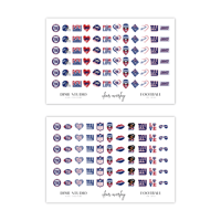 Image 3 of NY GIANTS FOOTBALL NAIL DECALS 