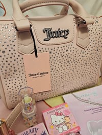 Image 1 of Elizabeths Custom RESERVED Couture Dazzle Satchel Meets Hello Kitty Bundle 
