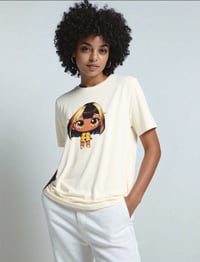 Image 2 of Chibi Doll With Big Beautiful Yellow Eyes Short Sleeve T-shirt