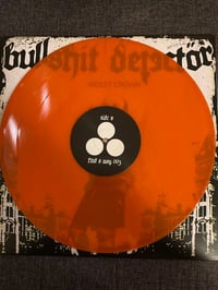 Image 2 of BULLSHIT DETECTöR- "Violet Crown" 12" EP (Orange Vinyl, Single-sided)