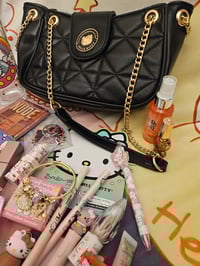 Image 2 of Hello Kitty Black & Gold Shoulder Bag Bundle 