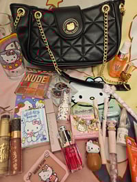Image 3 of Hello Kitty Black & Gold Shoulder Bag Bundle 