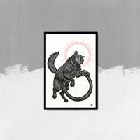Image 1 of LIMITED EDITION RUN OF 40, "Beyond the Cycle" 13"x19" Watercolor Paper Art Print