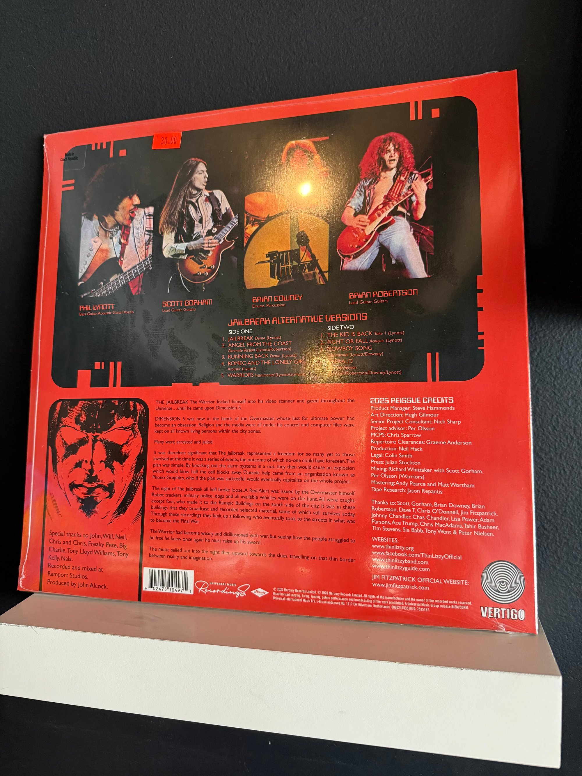 THIN LIZZY - Jailbreak (Alternate Version), Exclusive Release RSD 2025 THIN LIZZY - Jailbreak (Alternate Version), Exclusive Release RSD 2025