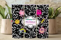 Image 1 of Composition Teacher Tumbler & Matching Coaster