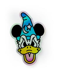 Image 1 of Sorcerer Duck - Holographic Sticker
