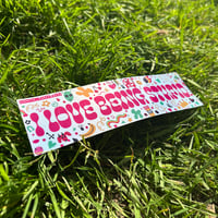 Image 1 of I Love Being Stupid Sticker