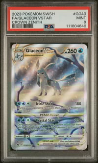 Image 1 of 2023 Pokemon Crown Zenith #GG40 Glaceon VSTAR • PSA 9 Mint