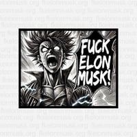 Image 1 of Fuck Elon Musk - Anime Guy
