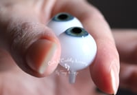 Image 2 of 18mm - Full Round - German Glass Eyes - Blue with Light Green