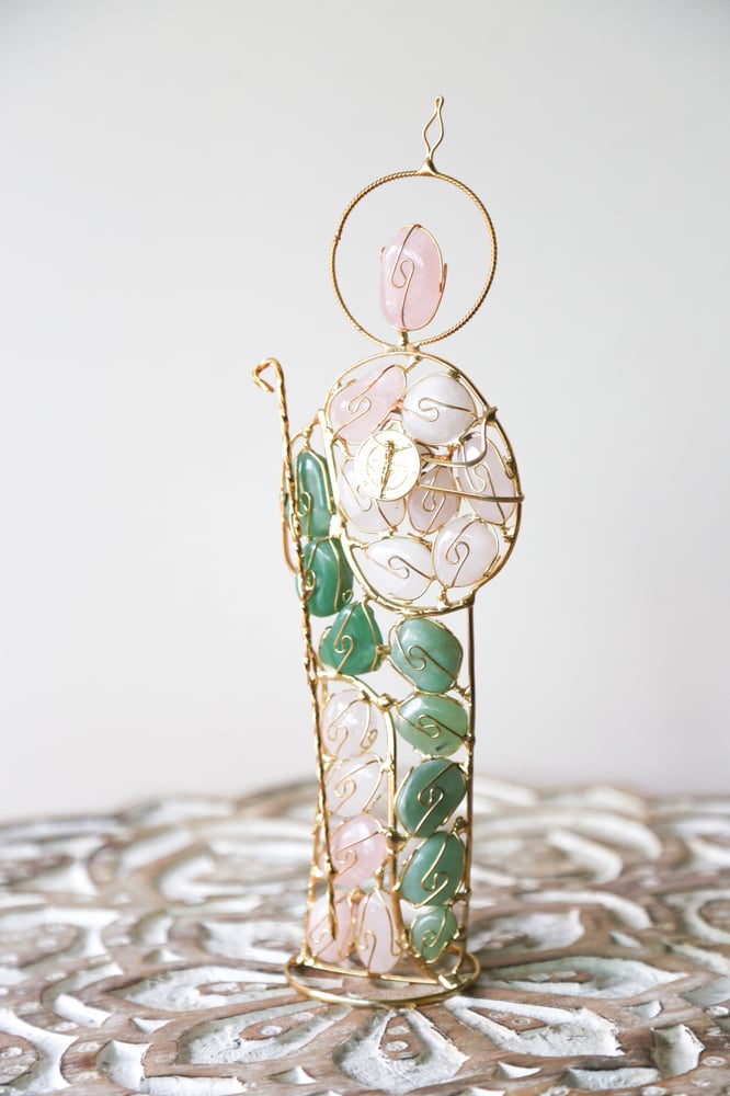 Image of San Judas Tadeo Crystal Statue 