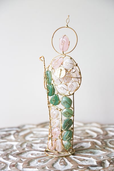 Image of San Judas Tadeo Crystal Statue 