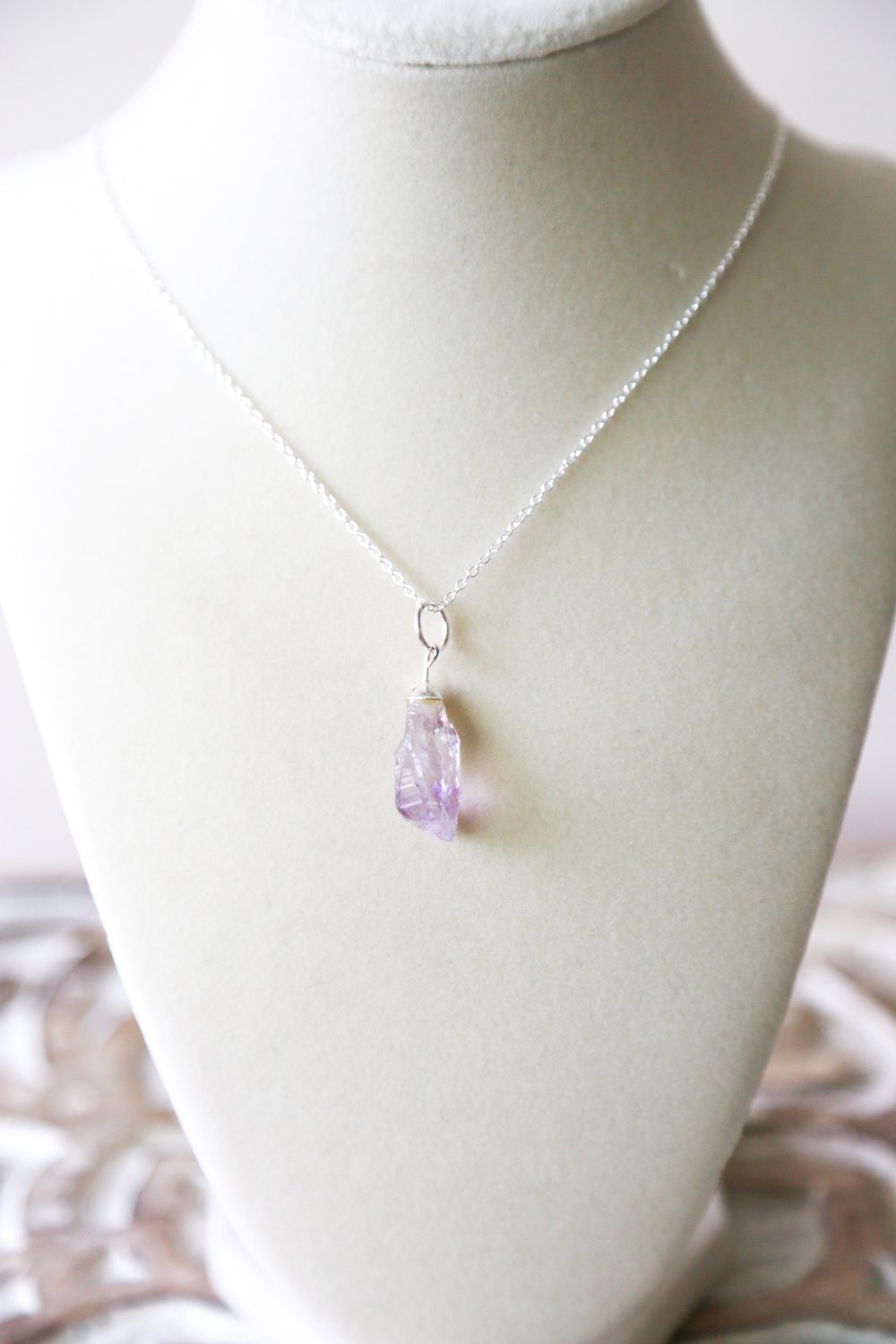 Image of Raw amethyst necklace 