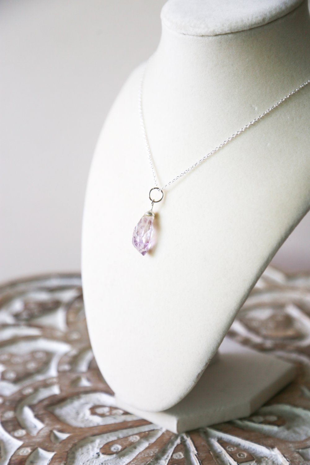 Image of Raw amethyst necklace 