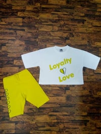 Yellow & White Loyalty Love Women Sets