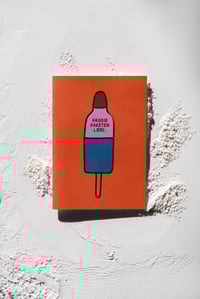 Image 1 of Postkarte - GROSSE RAKETENLIEBE. / Rotorange