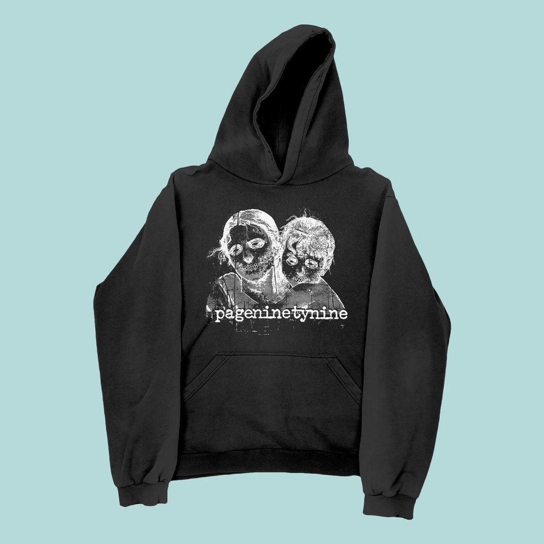 Image of Pg 99 / Pageninetynine Black Hoodie pullover , gildan heavy cotton