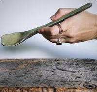 Serving spoon in EMERALD