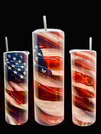Image of American Flag Tumbler