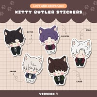 Image 1 of [Waterproof] LADs Kitty Butler Stickers (V1)