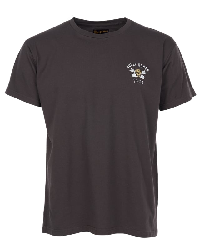 Image of 1969 Sports Tee Jolly Roger Black by Pike Brothers