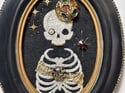 Andromeda Embellished Skeleton Framed Embroidery