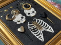Eclipse Embellished Skeleton Framed Embroidery