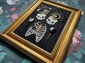 Eclipse Embellished Skeleton Framed Embroidery