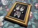 Eclipse Embellished Skeleton Framed Embroidery