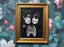 Eclipse Embellished Skeleton Framed Embroidery
