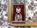 The Woman King  Embellished Skeleton Framed Embroidery