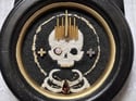Halo Embellished Skeleton Framed Embroidery