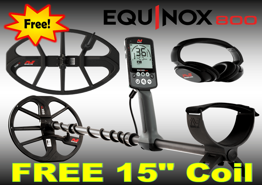 Image of Minelab Equinox 800 + Extra 15" Coil