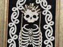 The Haunted Bride Embellished Skeleton Framed Embroidery