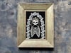 The Haunted Bride Embellished Skeleton Framed Embroidery
