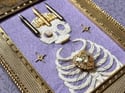 The Poet King Embellished Skeleton Framed Embroidery