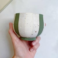 Image 2 of Circus Cup - Medium / White & MosGreen