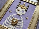 The Poet King Embellished Skeleton Framed Embroidery