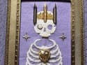 The Poet King Embellished Skeleton Framed Embroidery