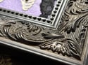 Violet Delights Embellished Skeleton Framed Embroidery
