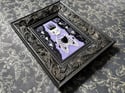 Violet Delights Embellished Skeleton Framed Embroidery